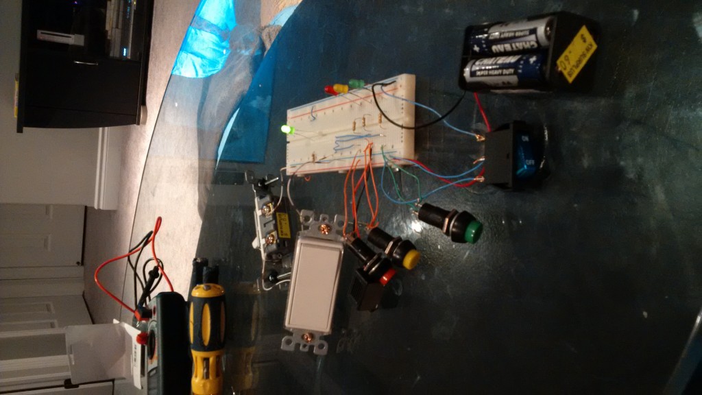 Toddler Activity Board - Test circuit on a breadboard