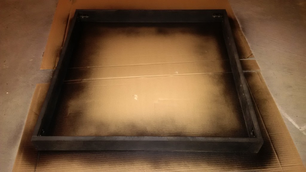 Toddler Activity Board - Frame (before extra supports added)