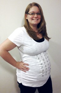 22 week baby bump